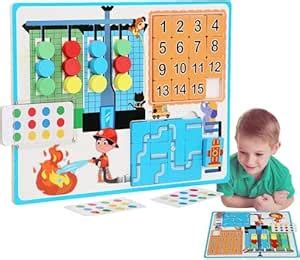 Bestie toys Three-in-One Montessori Slide Puzzle Game | Brain Teaser ...