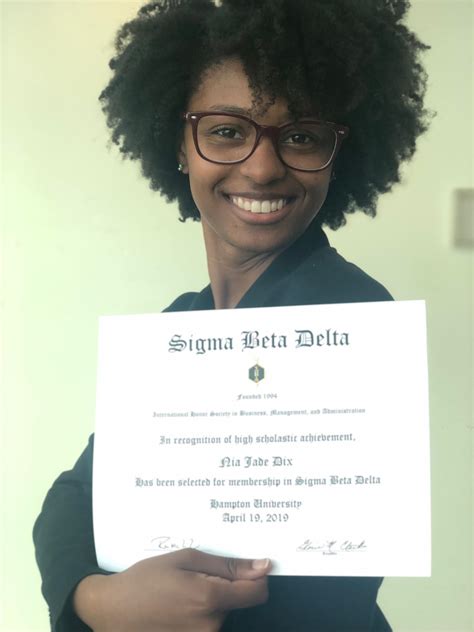 On Friday April 19, I had the honor of being inducted into Sigma Beta ...