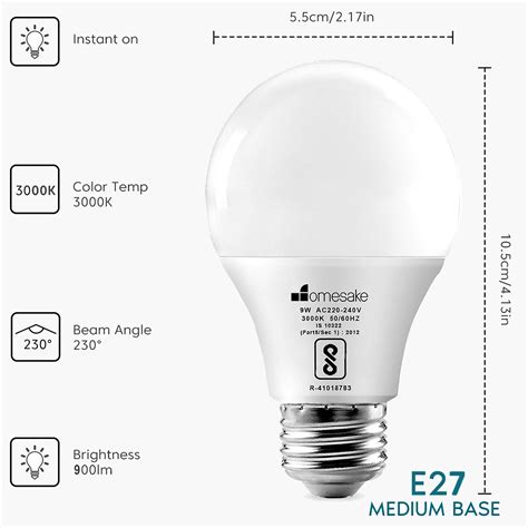 Buy HOMESAKE Set of 2 LED Bulbs from Homesake at just INR 458.0