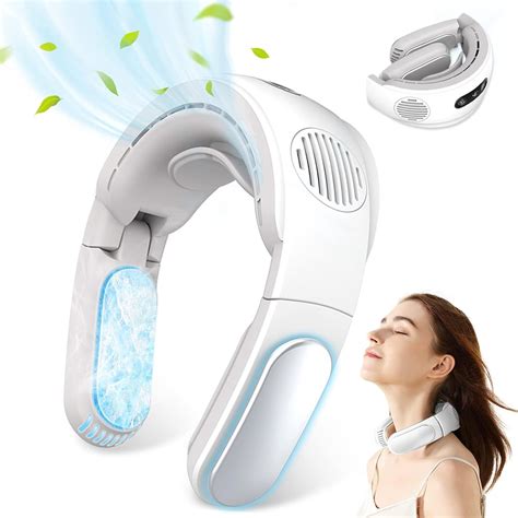 Favoreal Foldable Neck Cooler Neck Fan 3 Settings Portable USB ...