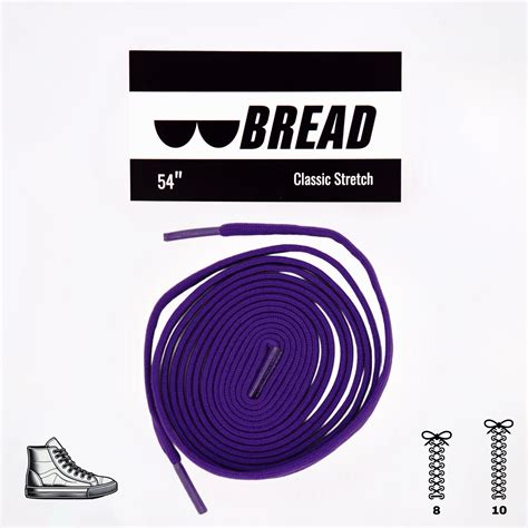 Bread Elastic No-Tie Shoelaces, Classic Stretch, Durable, Slip-On Laces ...