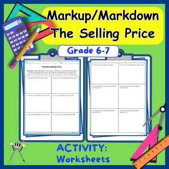 Image result for Math Mark Down Example