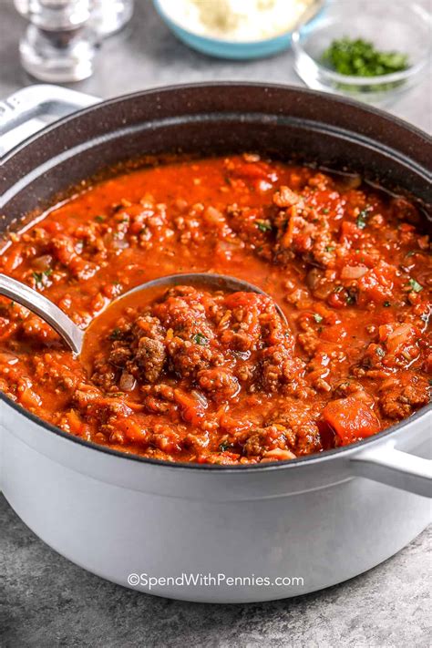 Homemade Spaghetti Sauce Recipe From Scratch - Infoupdate.org