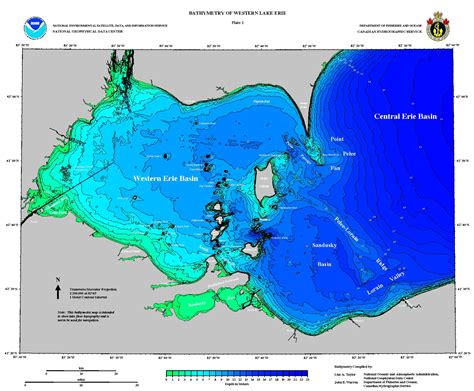 Bathymetry of Lake Erie and Lake Saint Clair | NCEI