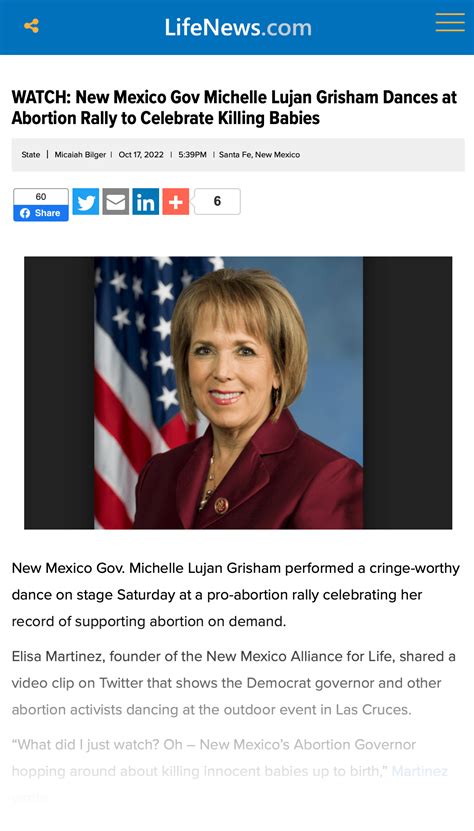 New Mexico Gov Michelle Lujan Grisham Dances at Abortion Rally to ...