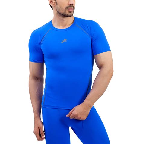 REDESIGN APPARELS Men Compression Top Tshirt Half Sleeve Tights (Nylon ...