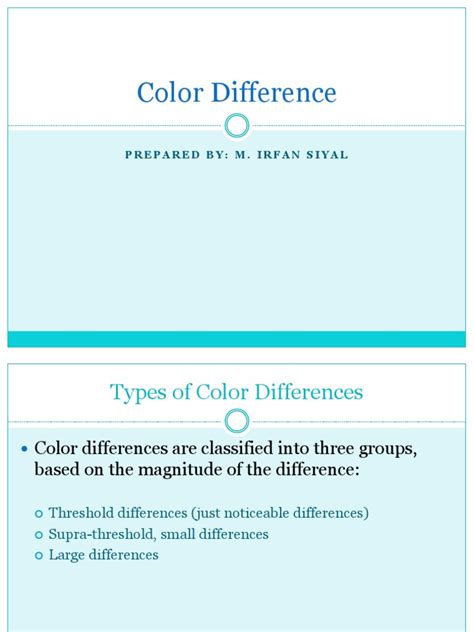 Understanding Color Differences in CIELAB Color Space | PDF | Hue ...