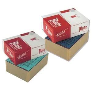 Buy LGB Master Snooker Pool Billiards Cue Chalk Green or Blue 144PCS ...