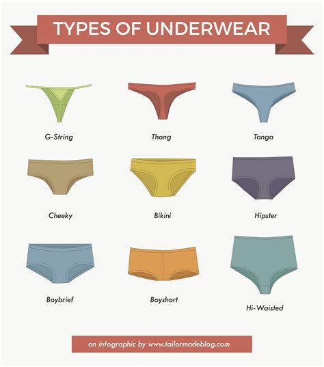 Types of Underwear Infographic | Underwear design, Underwear types ...
