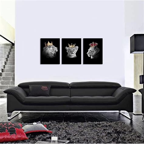 NutArtPic Lion Family Canvas Wall Art King Lion and India | Ubuy