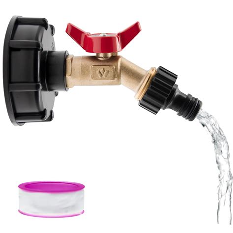 Buy IBC Tote Adapter IBC Tote Fittings 275-330 Gallon Water Tank ...