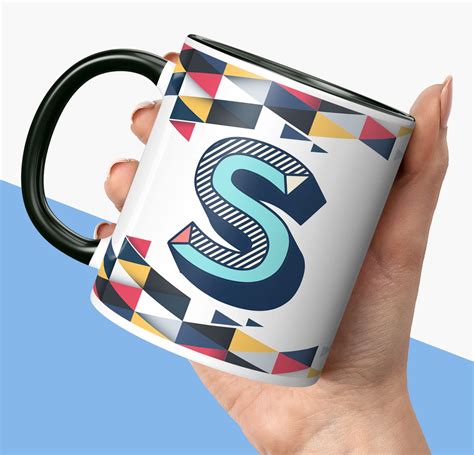 Buy NH10 DESIGNS 3D Colorful Alphabet Letter S Printed Coffee Mug For ...