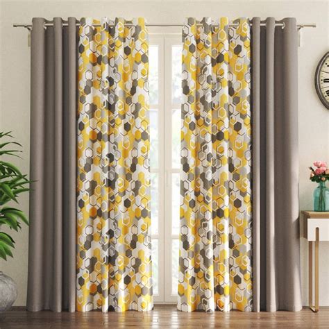 Buy Aeris Set of 4 Light Filtering and Sheer Door Curtains from Home ...