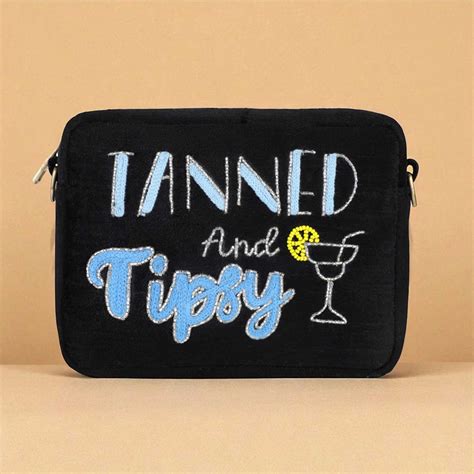 Buy Handmade Embroidered Tanned And Tipsy Velvet Pouch Online On Zwende