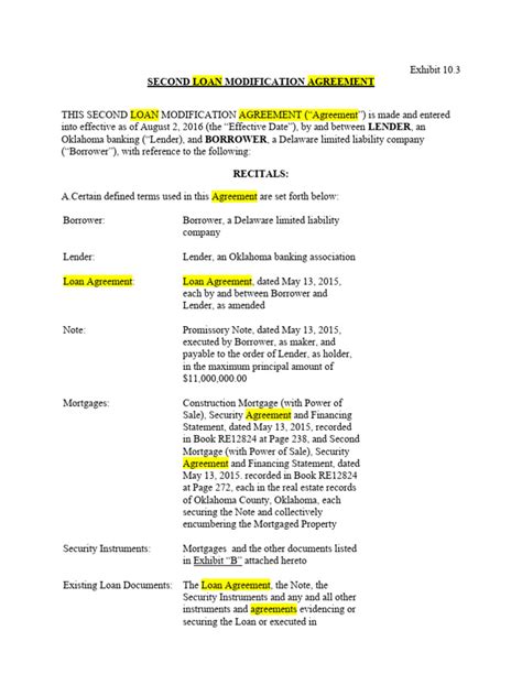 Image result for Loan-Modification Example