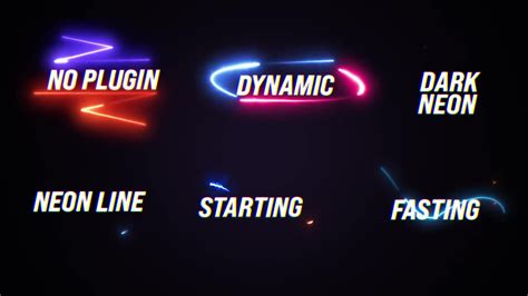 Neon Text Animation Fast Download 40473202 Videohive After Effects