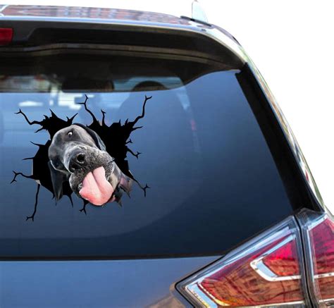 Buy Camellia Print Great Dane Window Sticker Great Dane Decal Car Funny ...