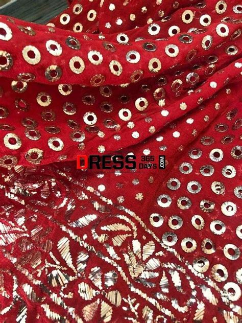 Red All Over Mukaish Anarkali Suit – Dress365days