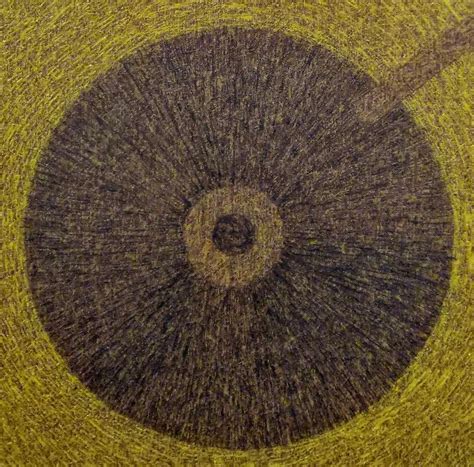 "Untitled 4": Yellow Orange Oil Painting by Suraj Lohar | ArtZolo.com