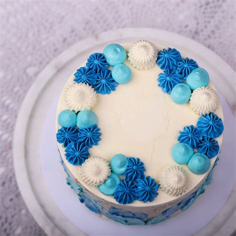 Blue and Gold Birthday Cake | Cake for Husband | Daddys birthday Cake ...