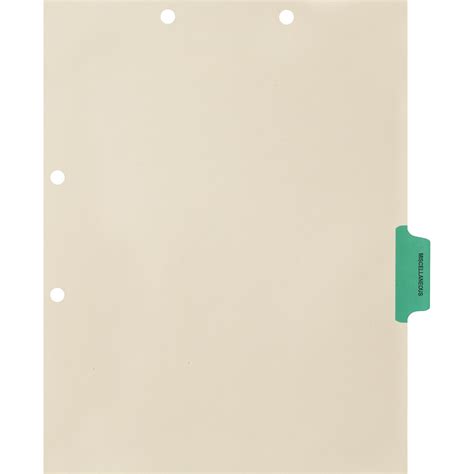 Medical Arts Press® Position 4 Colored Side-Tab Chart Dividers ...