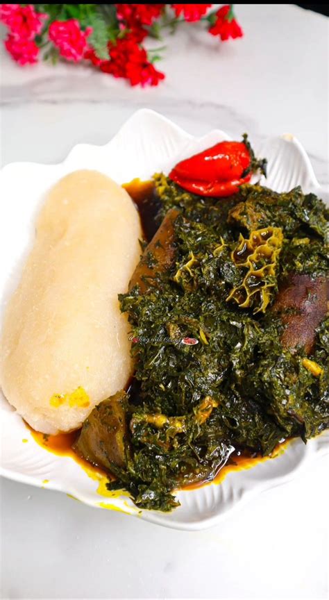 Cameroonian Fufu and Eru in Diaspora with Spinach | Africa food ...