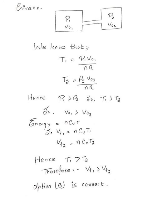 Two identical adiabatic vessels are filled with oxygen - Brainly.in