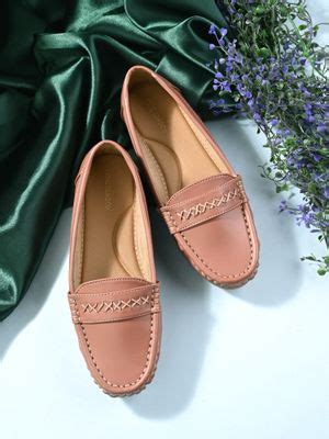 Buy CLOG LONDON Peach Comfortable Loafers Online