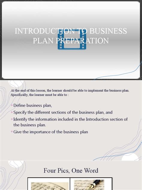 Image result for Business Plan Introduction Example