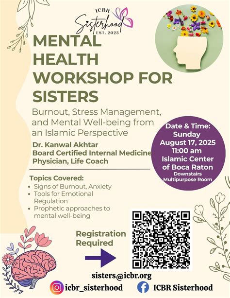 Mental Health Workshop for Sisters, Islamic Center of Boca Raton, 17 ...