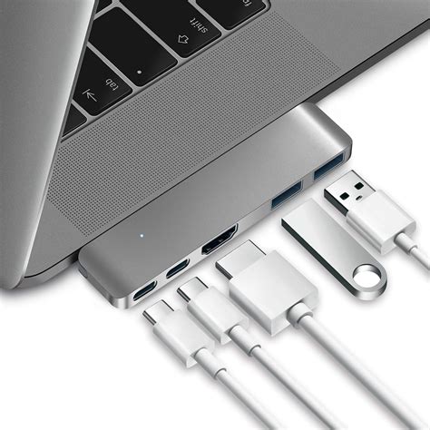 Purgo USB C Hub Adapter Dongle for MacBook Air 2018, MacBook Pro 2018 ...