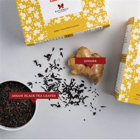 Buy Herbal Ginger Black Tea | Adrak Chai – Butterfly Ayurveda