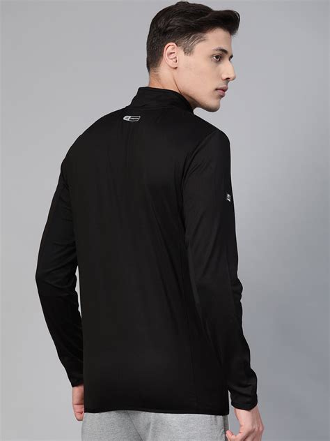 Alcis Men Black Solid Training Sweatshirt MFTEAWT2425-S