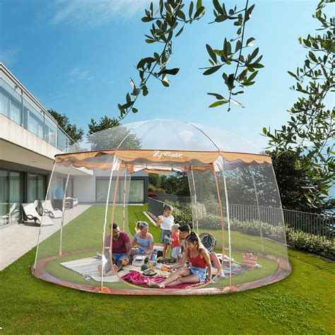 Amazon.com : Bubble Clear PVC Tent for 8-10 Person, Dining Igloo PVC ...