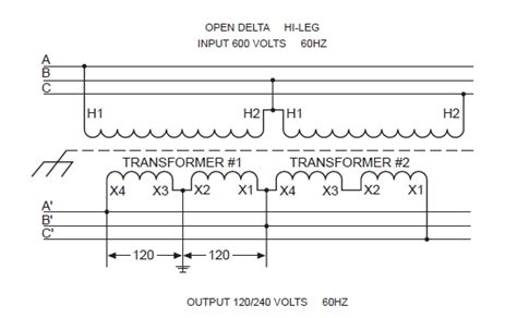 Open Delta Open Wye Transformer Connection 的图像结果