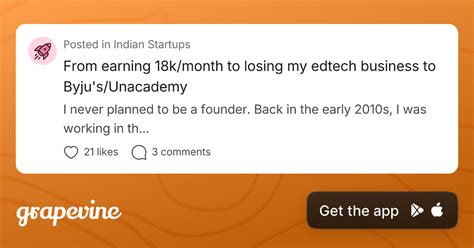 From earning 18k/month to losing my edtech business to Byju's/Unacademy ...