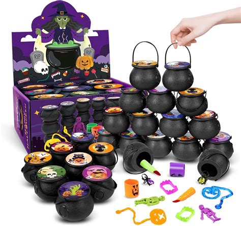 Amazon.com: 144Pcs Halloween Party Favors for Kids, 18 Prefilled Mini ...