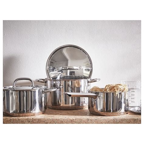 IKEA 365+ cookware set of 6, stainless steel - IKEA