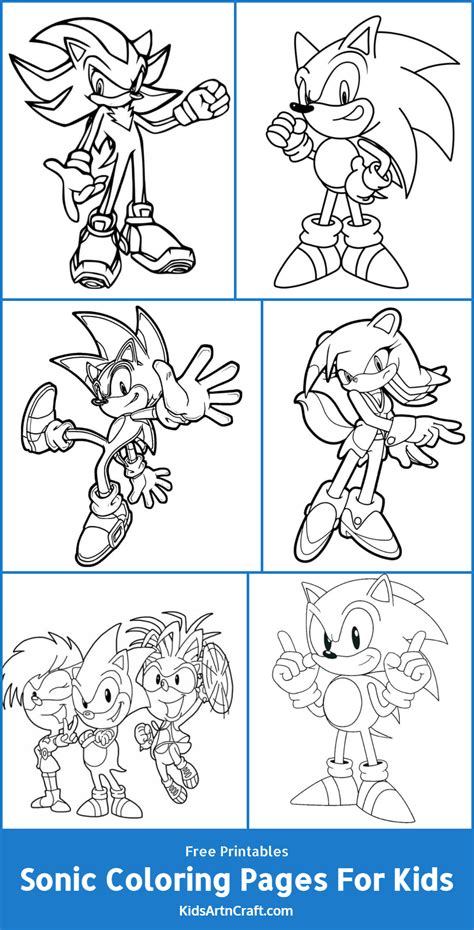 Sonic Coloring Pages For Kids – Free Printables - Kids Art & Craft