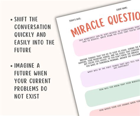 Miracle Questions Worksheet – MindSpace