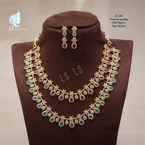 Premium Quality Diamond Finish Necklace 2021 - Indian Jewelry Designs