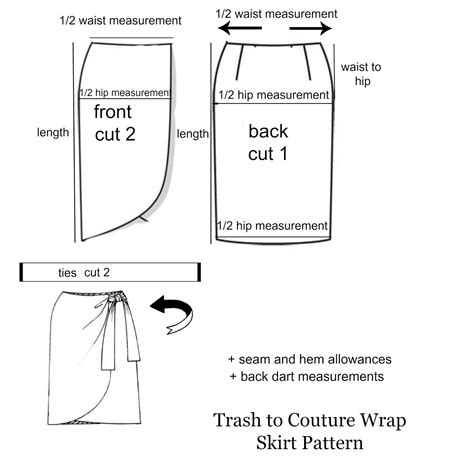 DIY: Linen Tulip Wrap Skirt Sewing Pattern