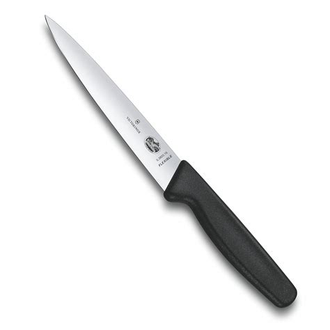 Buy Victorinox Stainless Steel Fish Filleting Knife, Black Online at ...