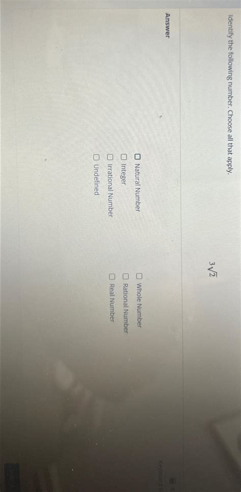 Solved Identify the following number. Choose all that | Chegg.com