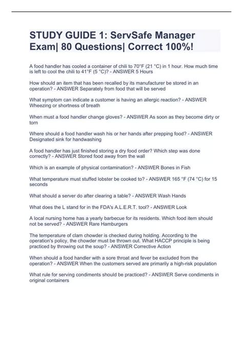 ServSafe Manager Study Guide 的图像结果