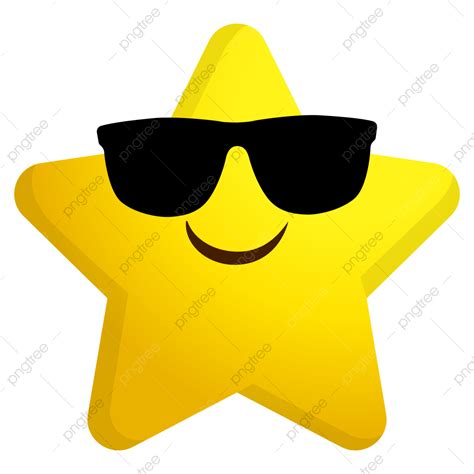 รูปดาวเหลืองใส่แว่นกันแดดหน้าเท่ PNG , ดาวน่ารัก, ดาวคลิปอาร์ต, อีโมจิ ...