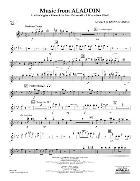 Flute Disney Sheet Music Pdf at Armand Hudson blog