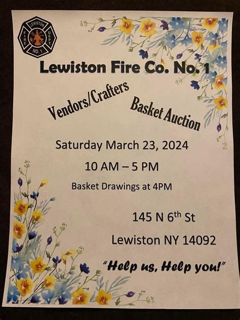 Vendor / Craft Event and Basket Auction, 145 N 6th St, Lewiston, NY, 23 ...