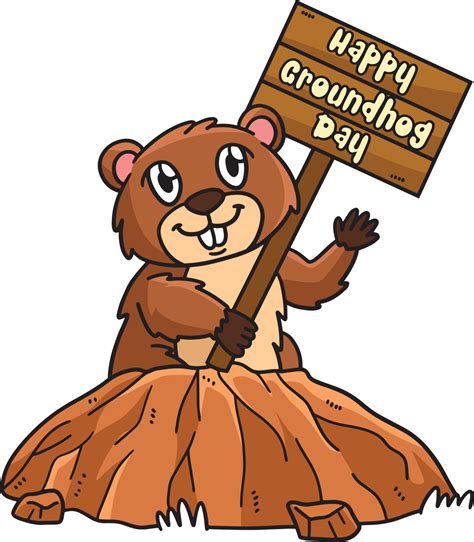 Happy Groundhog Day Clipart