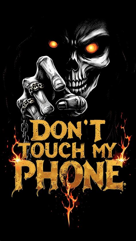 Dont touch my phone - skull wallpaper | Skull wallpaper, Disney swag wallpaper, Cool wallpapers ...